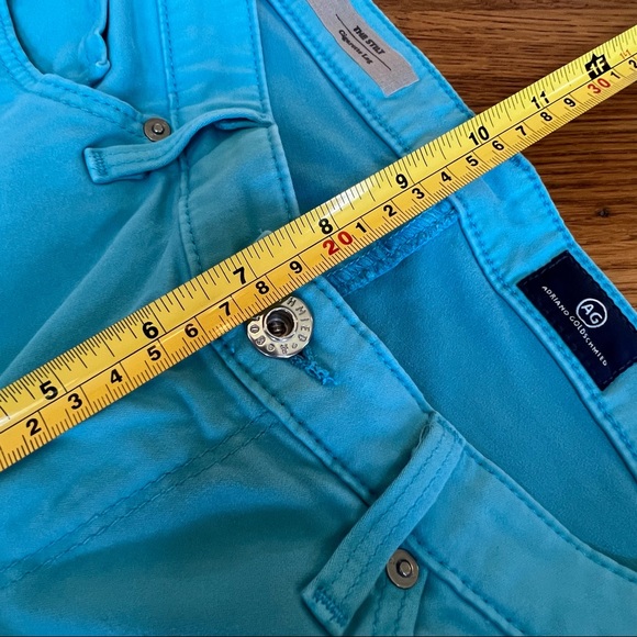 ⭐️ AG Adriano Goldschmied The Stilt Cigarette Leg Blue Pants 27R - Picture 12 of 16